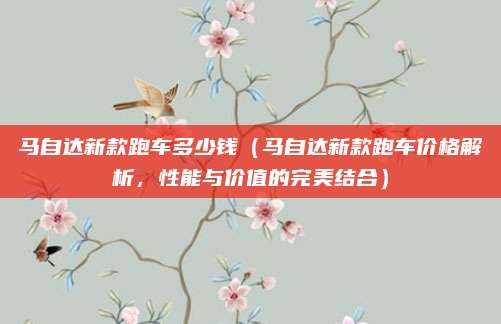 马自达新款跑车多少钱(马自达新款跑车价格解析,性能与价值的完美结合)