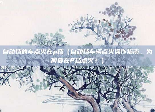 自动挡的车点火在p挡(自动挡车辆点火操作指南,为何要在P挡点火?)