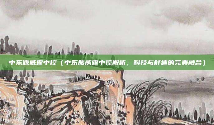 中东版威霆中控（中东版威霆中控解析，科技与舒适的完美融合）