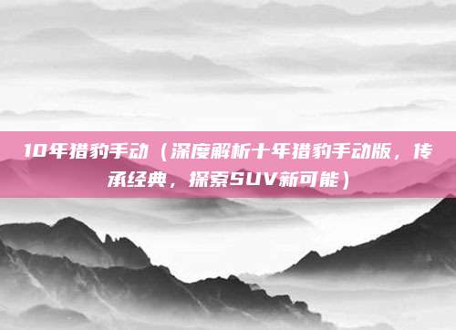 10年猎豹手动(深度解析十年猎豹手动版,传承经典,探索SUV新可能)