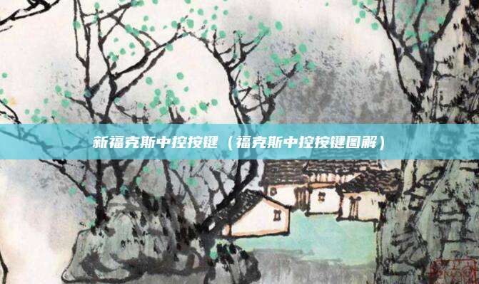 新福克斯中控按键(福克斯中控按键图解)