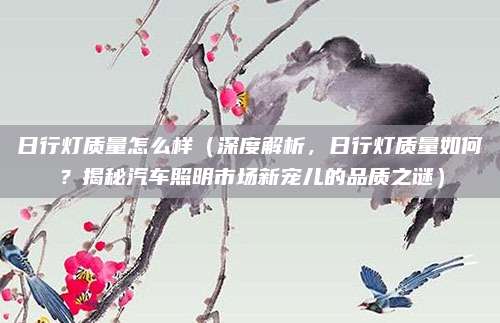 日行灯质量怎么样(深度解析,日行灯质量如何?揭秘汽车照明市场新宠儿的品质之谜)