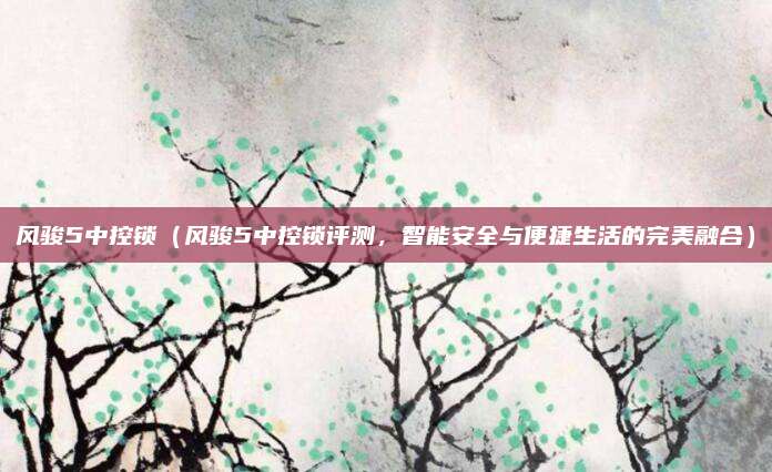 风骏5中控锁(风骏5中控锁评测,智能安全与便捷生活的完美融合)