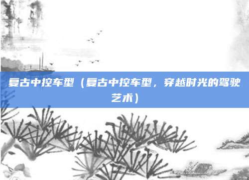 复古中控车型(复古中控车型,穿越时光的驾驶艺术)