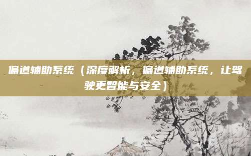 偏道辅助系统(深度解析,偏道辅助系统,让驾驶更智能与安全)