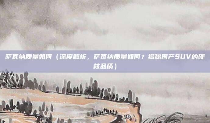 萨瓦纳质量如何(深度解析,萨瓦纳质量如何?揭秘国产SUV的硬核品质)