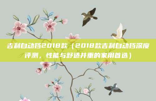 吉利自动挡2018款(2018款吉利自动挡深度评测,性能与舒适并重的家用首选)