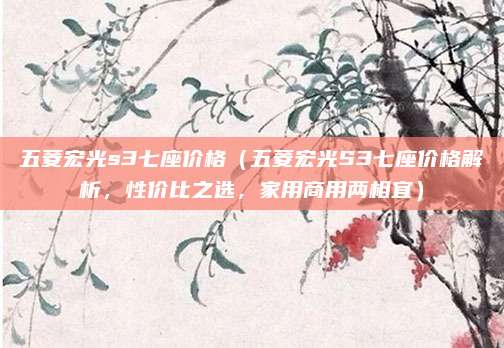 五菱宏光s3七座价格（五菱宏光S3七座价格解析，性价比之选，家用商用两相宜）