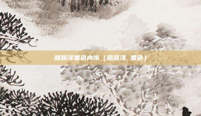 酷路泽黑色内饰(酷路泽 黑色)