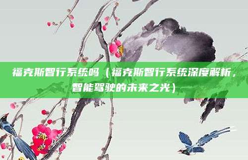福克斯智行系统吗（福克斯智行系统深度解析，智能驾驶的未来之光）