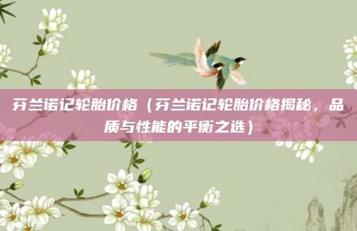 芬兰诺记轮胎价格(芬兰诺记轮胎价格揭秘,品质与性能的平衡之选)
