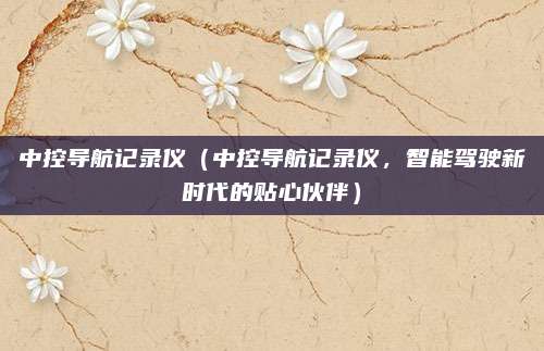 中控导航记录仪（中控导航记录仪，智能驾驶新时代的贴心伙伴）