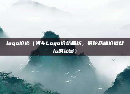 logo价格（汽车Logo价格解析，揭秘品牌价值背后的秘密）