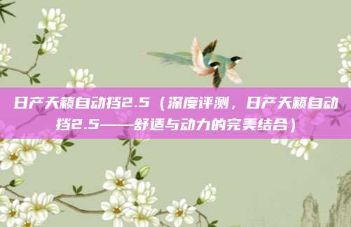 日产天籁自动挡2.5（深度评测，日产天籁自动挡2.5——舒适与动力的完美结合）