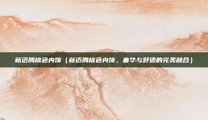 新迈腾棕色内饰（新迈腾棕色内饰，奢华与舒适的完美融合）