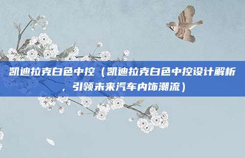 凯迪拉克白色中控（凯迪拉克白色中控设计解析，引领未来汽车内饰潮流）