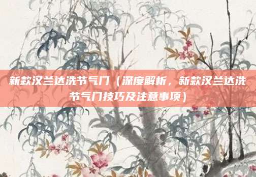 新款汉兰达洗节气门(深度解析,新款汉兰达洗节气门技巧及注意事项)
