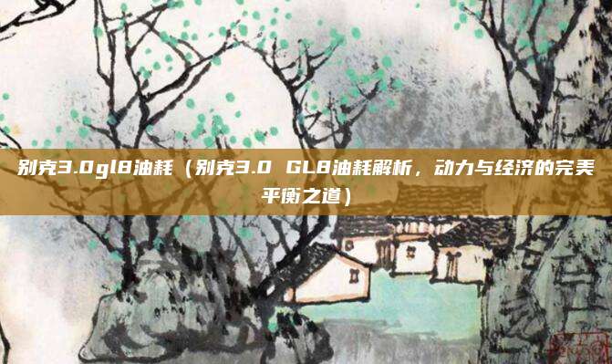别克3.0gl8油耗(别克3.0 GL8油耗解析,动力与经济的完美平衡之道)