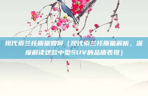 现代索兰托质量如何(现代索兰托质量解析,深度解读这款中型SUV的品质表现)