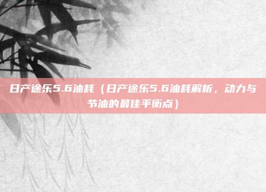 日产途乐5.6油耗(日产途乐5.6油耗解析,动力与节油的最佳平衡点)