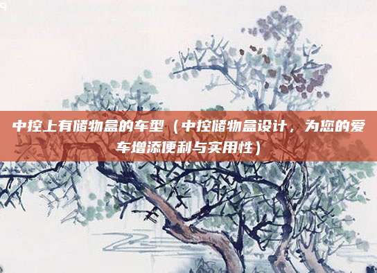 中控上有储物盒的车型（中控储物盒设计，为您的爱车增添便利与实用性）