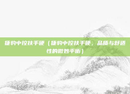 捷豹中控扶手硬(捷豹中控扶手硬,品质与舒适性的微妙平衡)