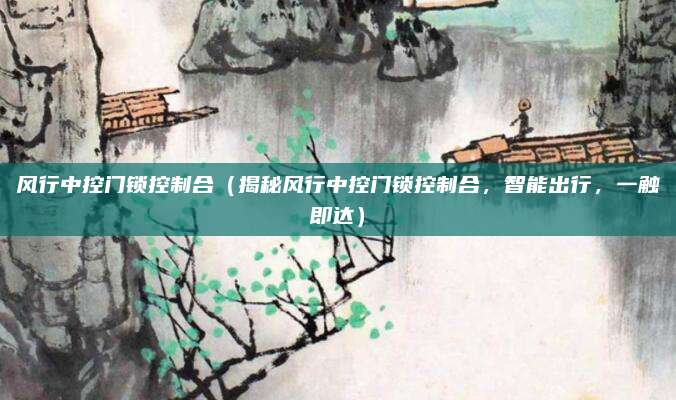 风行中控门锁控制合（揭秘风行中控门锁控制合，智能出行，一触即达）