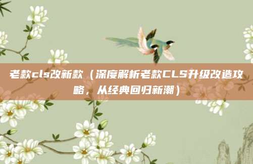 老款cls改新款(深度解析老款CLS升级改造攻略,从经典回归新潮)
