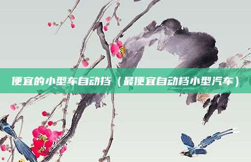便宜的小型车自动挡(最便宜自动档小型汽车)