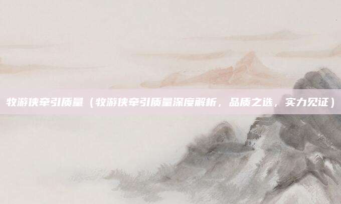 牧游侠牵引质量(牧游侠牵引质量深度解析,品质之选,实力见证)
