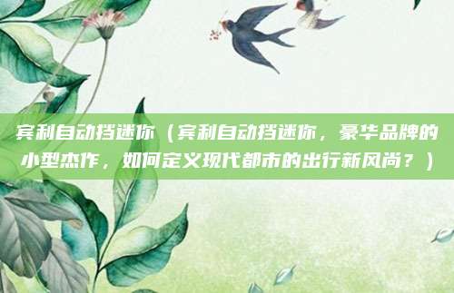 宾利自动挡迷你(宾利自动挡迷你,豪华品牌的小型杰作,如何定义现代都市的出行新风尚?)