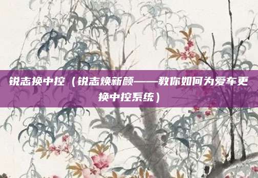 锐志换中控(锐志焕新颜——教你如何为爱车更换中控系统)