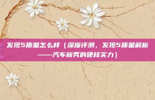 发现5质量怎么样（深度评测，发现5质量解析——汽车新秀的硬核实力）