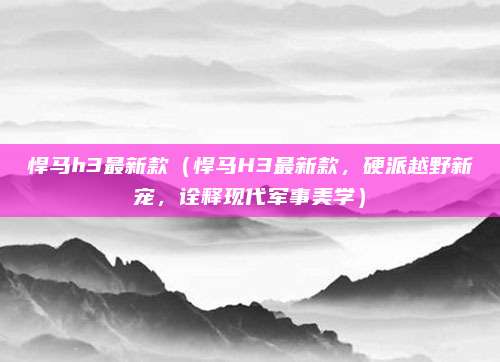 悍马h3最新款(悍马H3最新款,硬派越野新宠,诠释现代军事美学)