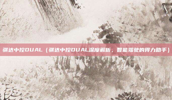 骐达中控DUAL(骐达中控DUAL深度解析,智能驾驶的得力助手)