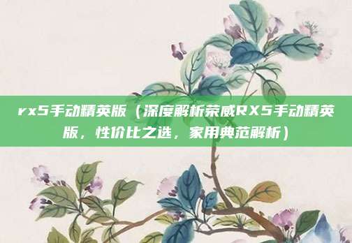 rx5手动精英版(深度解析荣威RX5手动精英版,性价比之选,家用典范解析)