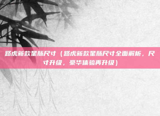 路虎新款星脉尺寸（路虎新款星脉尺寸全面解析，尺寸升级，豪华体验再升级）