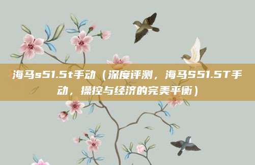 海马s51.5t手动(深度评测,海马S51.5T手动,操控与经济的完美平衡)