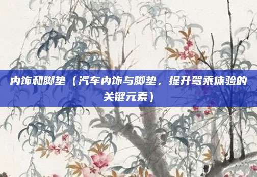 内饰和脚垫(汽车内饰与脚垫,提升驾乘体验的关键元素)
