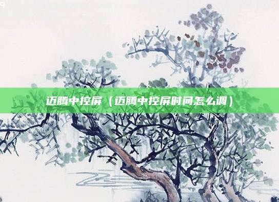 迈腾中控屏（迈腾中控屏时间怎么调）