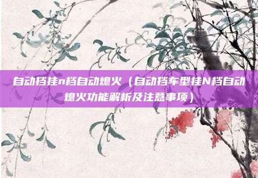 自动挡挂n档自动熄火(自动挡车型挂N档自动熄火功能解析及注意事项)