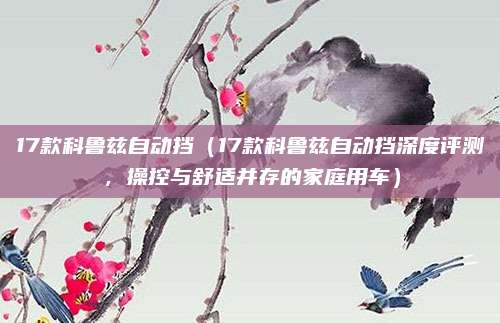 17款科鲁兹自动挡(17款科鲁兹自动挡深度评测,操控与舒适并存的家庭用车)