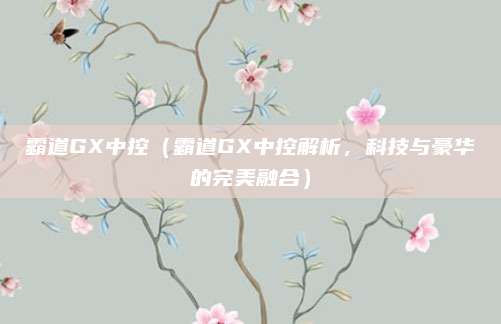 霸道GX中控（霸道GX中控解析，科技与豪华的完美融合）