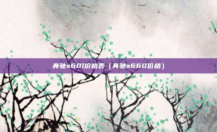 奔驰s60l价格表(奔驰s660价格)
