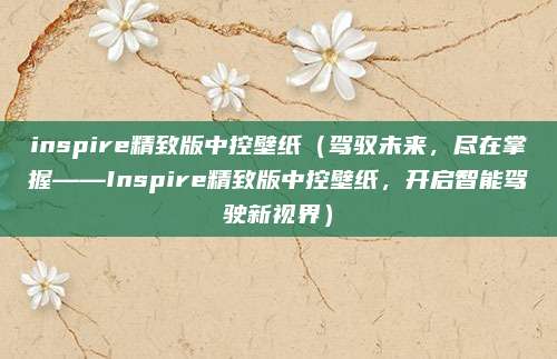 inspire精致版中控壁纸(驾驭未来,尽在掌握——Inspire精致版中控壁纸,开启智能驾驶新视界)
