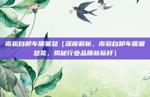 南骏自卸车质量总(深度解析,南骏自卸车质量总览,揭秘行业品质新标杆)