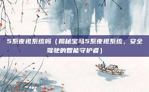 5系夜视系统吗(揭秘宝马5系夜视系统,安全驾驶的智能守护者)
