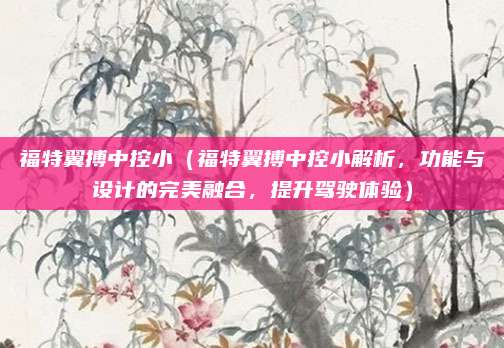 福特翼搏中控小(福特翼搏中控小解析,功能与设计的完美融合,提升驾驶体验)