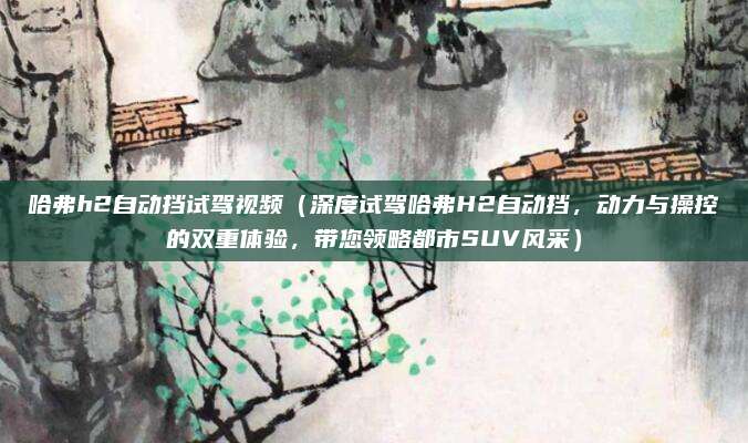 哈弗h2自动挡试驾视频(深度试驾哈弗H2自动挡,动力与操控的双重体验,带您领略都市SUV风采)