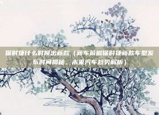 保时捷什么时候出新款(新车前瞻保时捷新款车型发布时间揭秘,未来汽车趋势解析)